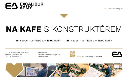 Den otevřených dveří naší konstrukce aneb NA KAFE s konstruktérem
